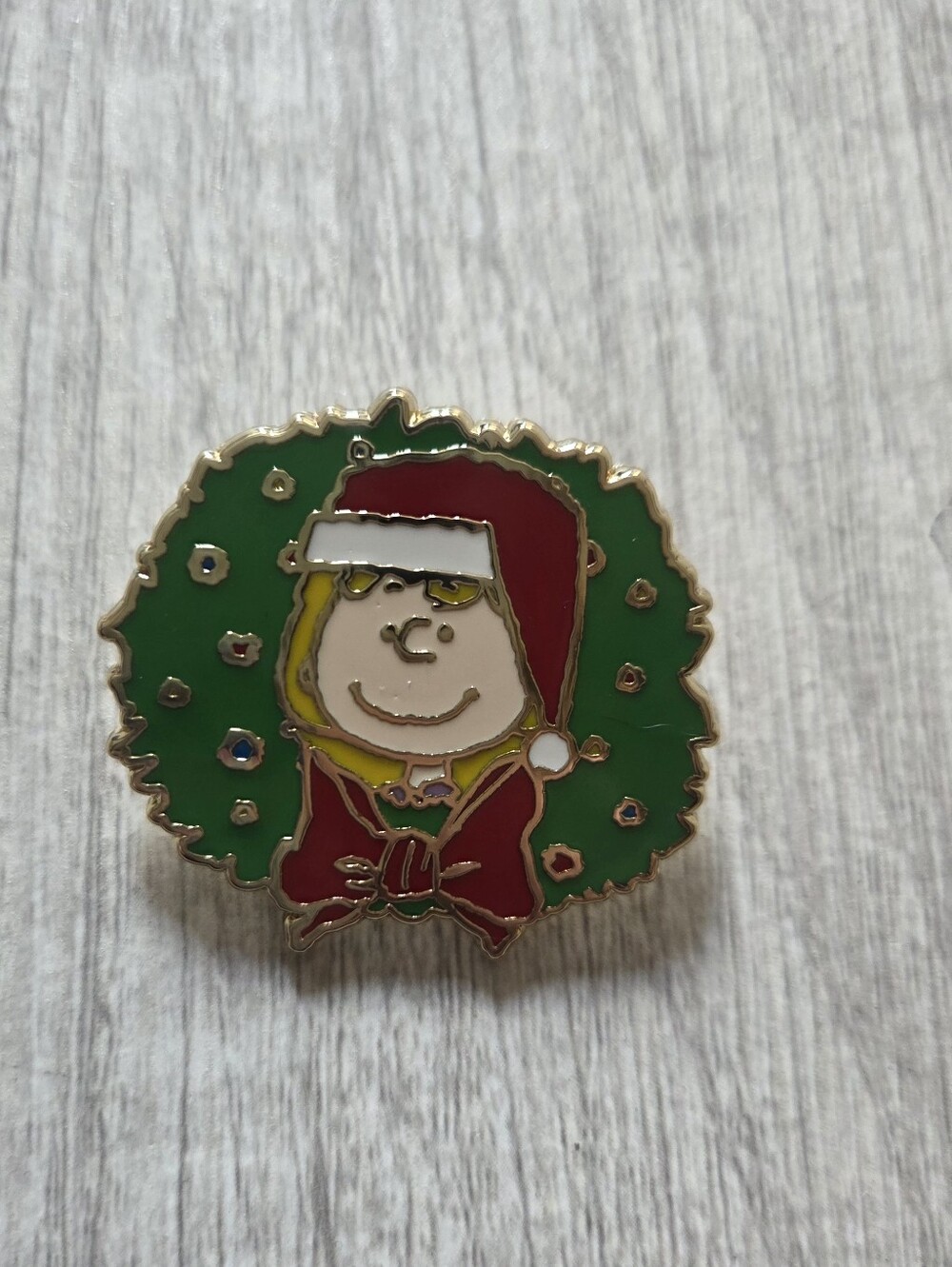 Peanuts Snoopy & Gang Sally Brown Holiday Wreath Mystery Box Pin